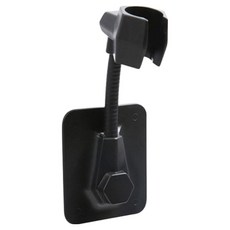 北歐風可調節旋轉免打孔蓮蓬頭支架, 黑色, 1個