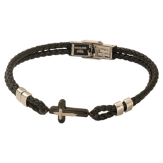 Living Pocket 十字架念珠手鍊 ZH1858S, 1個, 混色