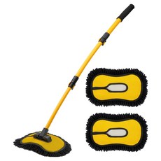 ACEPEED 車用貼合洗車拖把刷 AP10 + 附加抹布 2入組, 1個, 混合色