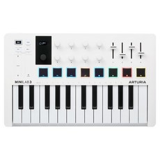 ARTURIA MIDI控制器 迷你鍵盤, 白色, MiniLab 3