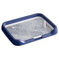 MrChuchu 寵物高級可拆卸立柱網格便盆, 1個, 海軍藍