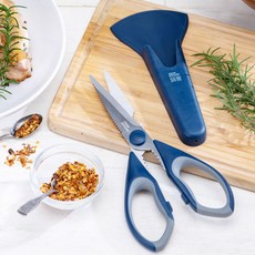 cook power 鍋寶 多功能萬用剪刀 附磁吸保護套, 藍色, 1支