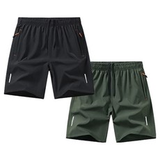 JTL 男性健身短褲 運動褲 2件組