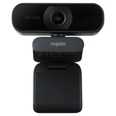 RAPOO 雷柏 網路視訊攝影機 FHD1080P 超廣角降噪, 黑色, C260