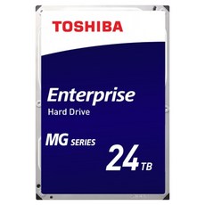 TOSHIBA 東芝 企業級 7200RPM CMR 模式 512MB 緩衝區硬碟 HDD, 24TB, MG11ACA24TE