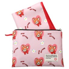 semoms 雙面防水野餐墊 + 收納袋組合 單人用, 親愛的