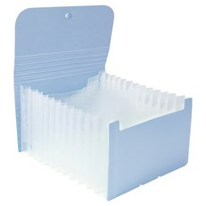 모던앳 마카롱 12칸 아코디언 파일 A6, 스노우블루, 1개
