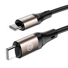 biaze 畢亞茲 蘋果16/15充電線雙頭Type-C數據線 PD100W, 褐色, 1條, 1.5m