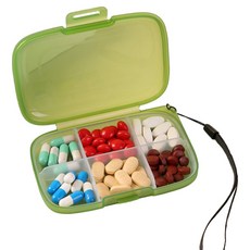 Byde 實用便攜藥盒 綠色 11 x 7.5 cm, 1個