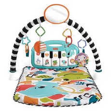 피셔프라이스 유아용 2025 뉴 킥앤플레이 피아노 짐 아기체육관, 블루, 1개