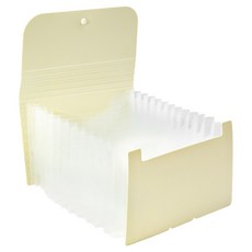 모던앳 마카롱 12칸 아코디언 파일 A6, 버터베이지, 1개