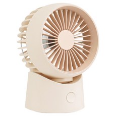 모리츠 BLDC 좌우회전 미니 브리즈 무선 선풍기, MOF-5W04TBK, 밀크티 아이보리