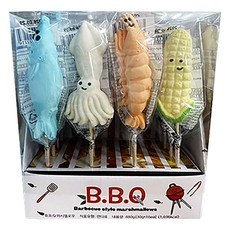 BBQ棉花糖 4種*4入組 480g, 1套