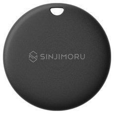 신지모루 방수 애플인증 Find My 신지태그 워터락 트래커 스마트태그 위치추적기, 블랙, 1개
