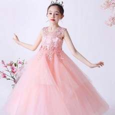 Bebemong Story 女童無袖派對長洋裝