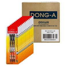 DONG-A 米菲香味黑色原子筆 3入 x 12包組 0.38mm, 黑色, 1套