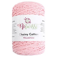 리트위스트 체이니코튼 뜨개실 250g, 23 베이비핑크, 1개 23 베이비핑크, 1개