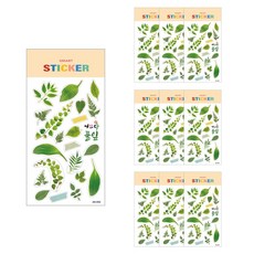 Uniart 教育用透明貼紙 花草 AA042, 1個, 10個