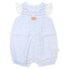 ORGANICMOM 女童夏季條紋無袖連身衣 MDM6QE06