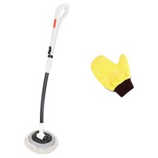 Ants 智能彎曲可調節長度洗車刷 120cm + 超細纖維洗車手套套組, 1套, 混合色