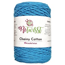 ReTwiSST Chainy Cotton 編織線 250g, 18海洋藍, 1個