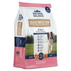 내추럴발란스 어덜트 헬스프로텍션 레시피 도그 건식사료 LARGE, 연어, 1.81kg, 1개
