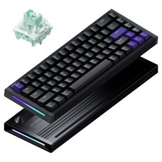 누피 래피드 트리거 게이밍 풀 알루미늄 유선 기계식 키보드, 마그네틱축(자석축), BH65-Jade Gaming, 다크매터