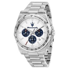 maserati 男士 VELOCITA 錶盤計時碼錶金屬錶帶手錶 41mm R8873652007