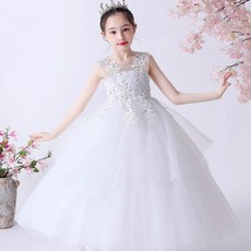 Bebemong Story 女童無袖派對長洋裝