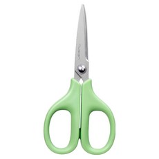 Deli Nusign 便攜式鍍鈦辦公用3D弧形剪刀, 1個, 綠色