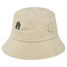 RAINMAKER RR 織帶球釘座標誌漁夫帽 R10UHB01, 米色, 1個