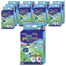 JONG IE NARA 寶可夢 玻璃彩繪 7色 4號 10入組 10.5mm, 白色, 藍色, 淺藍色, 天藍色, 淺黃色, 粉紅色, 黑色, 1套