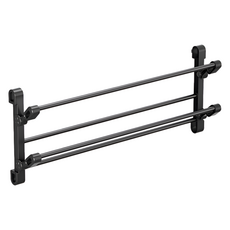 用心 玄關整理 可折疊 拖鞋 鞋子 整理架 65 x 25.8 x 12 cm, 黑色, 1個