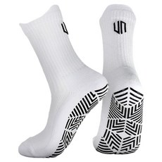 GKUNIONKOREA Union防滑運動足球半筒襪, 1組, 白色