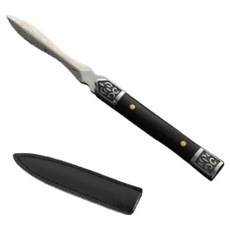 不銹鋼茶刀, 黑檀木, 1支