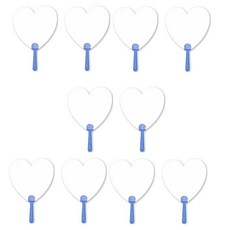 문구담 여름 투명 부채 만들기 재료 세트 일반형 66번, 화이트, 10세트