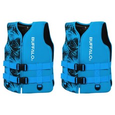 버팔로 네오프렌 구명조끼 2p, 팜블루, 팜블루