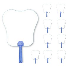 문구담 여름 투명 부채 만들기 재료 세트 바나나팬 51번, 화이트, 10세트