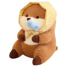 아트조이 물고기사세요 수달 인형, 25cm, 혼합색상, 1개
