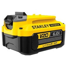 STANLEY TOOLS 20V 滑軌式鋰電池 6.0Ah SB206, 1入, 1個