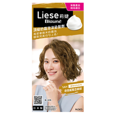 Liese 莉婕 奶霜泡沫染髮劑 輕鬆染髮 在家也能擁有髮色, 1AH 自信戚風亞麻棕, 1盒
