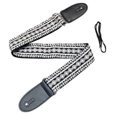 Pick N Home 舒適烏克麗麗背帶 黑白圖案, 1個