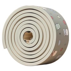 Couselect 軟彈直角兒童防撞條 NBR泡棉保護條/桌角墊, 奶罐小熊 灰色, 1捲