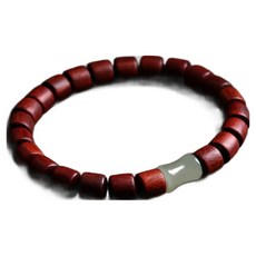 Living Pocket 幸運佛珠 手圍16cm, 1個, 血檀+青玉