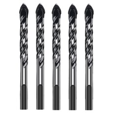 超硬合金三角鑽頭5件組, 1組