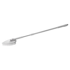 葉子小舖 三刷頭伸縮地板清潔刷 刷頭+桿子, 灰色, 1組