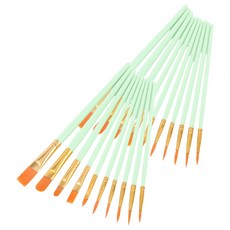 克布蘭斯 現代水彩壓克力畫筆 10件組 薄荷綠, 10種, 2套