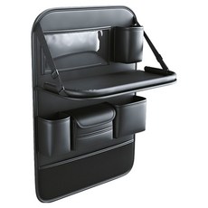 ANTIAN 車載後座置物儲物掛袋, 曜石黑, 1個