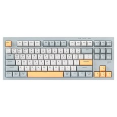 지클릭커 오피스프로 사일런스 M RGB 무소음 블루투스 87키 무선 텐키리스 키보드, Navy Blue, WK50, 제조사축