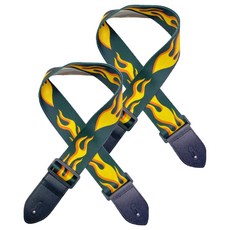 Tailstar 文藝風烏克麗麗背帶 黃色火焰, 2個